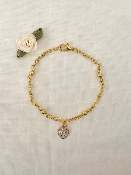 dainty heart bracelet